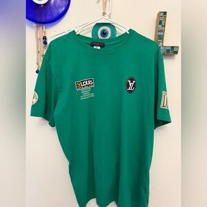 Louis Vuitton green cotton T shirt
